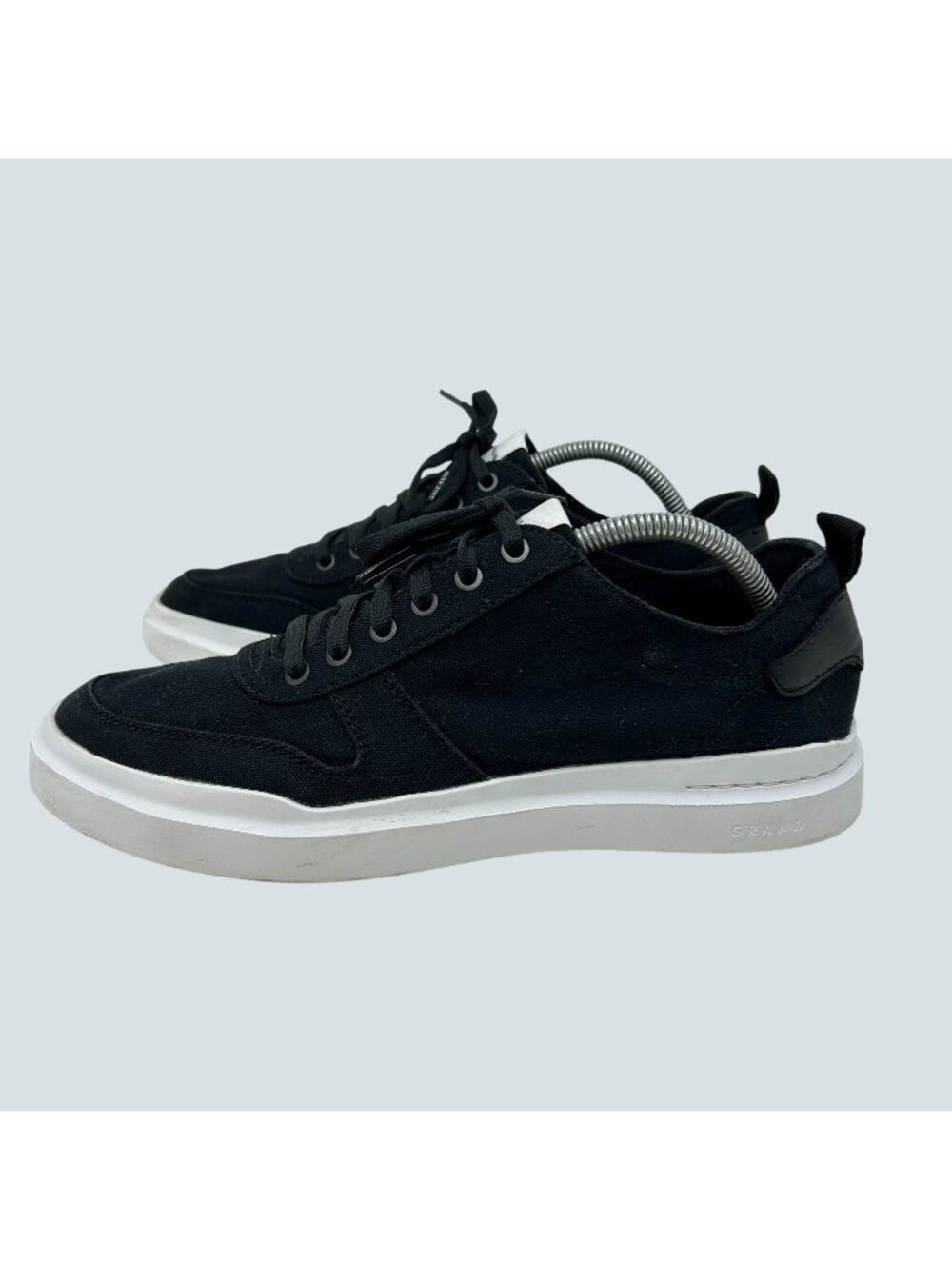 Cole Haan GrandPro Rally C34741 Men's 9 M Black Canvas White Sneakers